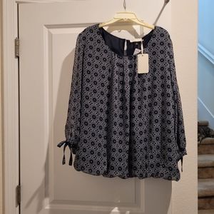 Women's 3/4 sleeve blouse size 2X NWT